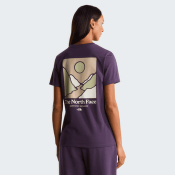 T-shirt a manches courtes The North Face MONTE REGULAR SHORT SLEEVE TEE-GRAPHIC WOMEN WHITE DUNE