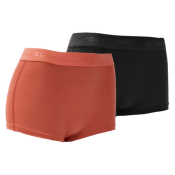 Culottes Devold Breeze Merino 150 Hipster 2PK 540A BLACK/CORAL