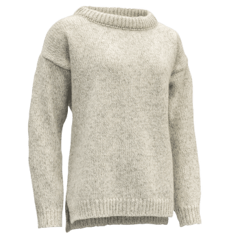 Pull Devold NANSEN SWEATER SPLIT SEAM Women 770A GREY MELANGE