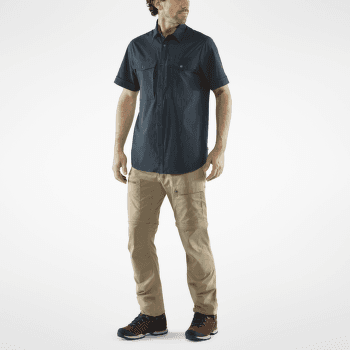 Chemises a manches courtes Fjällräven Abisko Trekking Shirt SS Men Dark Navy