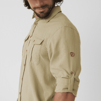 Chemises a manches longues Fjällräven Övik Travel Shirt LS Men Indigo Blue-Dark Navy