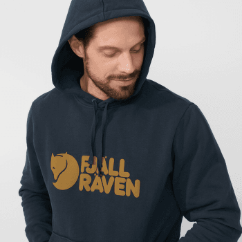 Sweat-shirt Fjällräven Fjällräven Logo Hoodie Men Dark Navy