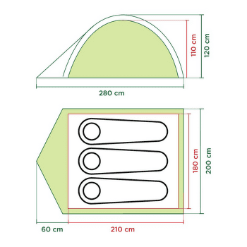 Tente Coleman Darwin 3