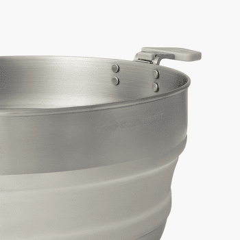 Casserole Sea to Summit Detour Stainless Steel Collapsible Pot - 5L Moonstruck Grey