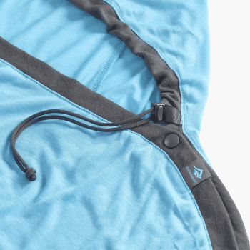 Insert de sac de couchage Sea to Summit Breeze Sleeping Bag Liner - Mummy w/ Drawcord - standard Blue Atoll