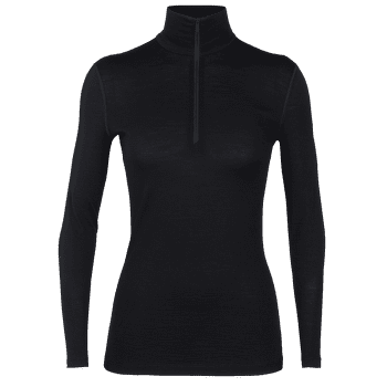 T-shirt a manches longues Icebreaker Merino 200 Oasis LS Half Zip Women Black