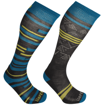 Chaussettes hauteur genou Lorpen T1 SKI MID Men 2PACK BLUE