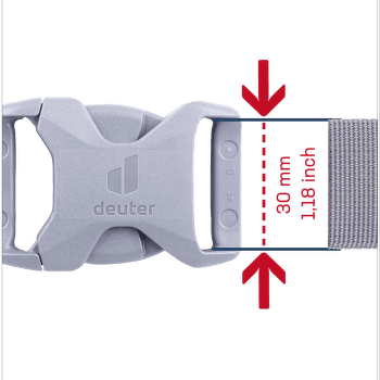 Boucle deuter Buckle 30S HI/TR/AL Black