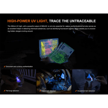 Lampe de poche Fenix Rechargeable Flashlight E06R Turquoise