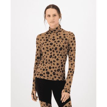 T-shirt a manches longues Mons Royale Cascade Merino Base Layer Mock Neck Long Sleeve Women Purple Bolt