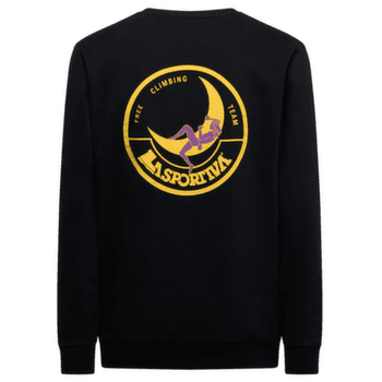 Sweat-shirt La Sportiva CLIMBING ON THE MOON Sweatshirt Men Nero/Giallo