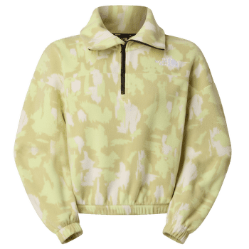 Sweat-shirt The North Face MOUNTAIN ATHLETICS FLEECE 1/4 ZIP-PRIN Women MKO LEMON MIST PAINTED MOUNTAINS PRINT