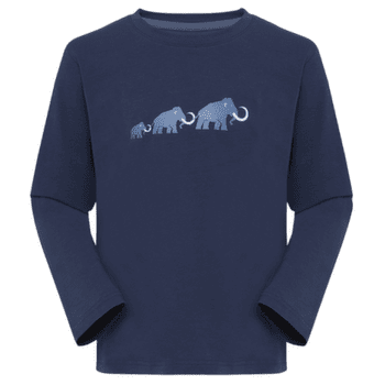 T-shirt a manches longues Mammut MAMMUT CORE LONGSLEEVE KIDS LOGO marine 5118