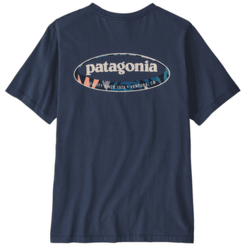 T-shirt a manches courtes Patagonia ’95 Oval Logo T-Shirt Men New Navy: Kaleido