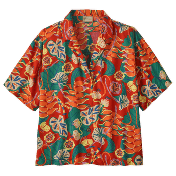 Chemises a manches courtes Patagonia Tidal Threads Shirt Tropiclimb: Hot Ember