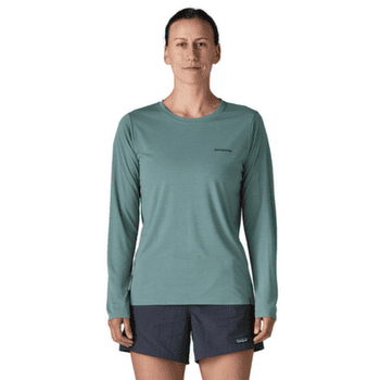T-shirt a manches longues Patagonia Long-Sleeved Cap Cool Daily Shirt  - Boardshort Logo Women Blue Sage - Light Blue Sage X-Dye