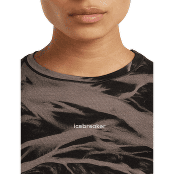 T-shirt a manches courtes Icebreaker Merino Blend 125 Cool-Lite Speed Tank Motion AOP Women PORCINI/BLACK/AOP