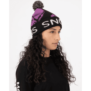 Casquettes Mons Royale Mtn Pixel Merino Pom Pom Beanie Black / White
