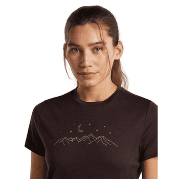 T-shirt a manches courtes Icebreaker Merino 150 Tech Lite SS Tee Sparkling Stars Women PINK QUARTZ