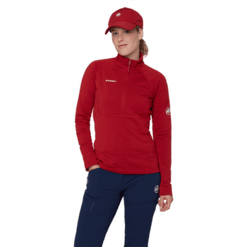 Sweat-shirt Mammut Taiss ML Half Zip Pull Women acacia