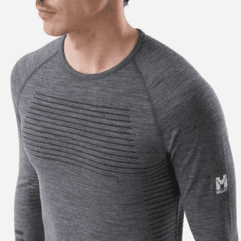 T-shirt a manches longues Millet DRYNAMIC WARM LS TEE MEN ANTHRACITE GREY NEW