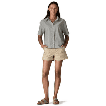 Chemises a manches courtes Patagonia LW A/C Shirt Women Windowpane Dobby: Quiet Violet