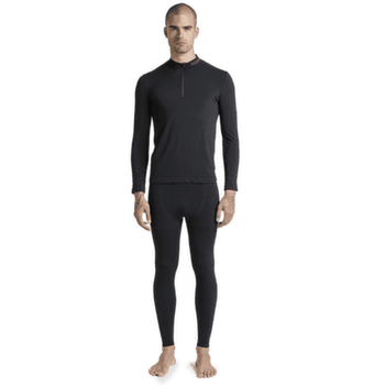 T-shirt a manches longues X-Bionic MIGHTYWOOL SHIRT LS 1/2 ZIP MEN X Black