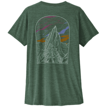 T-shirt a manches courtes Patagonia Cap Cool Daily Shirt - Cloud Crag Women Canopy Green - Light Canopy Green X-Dye