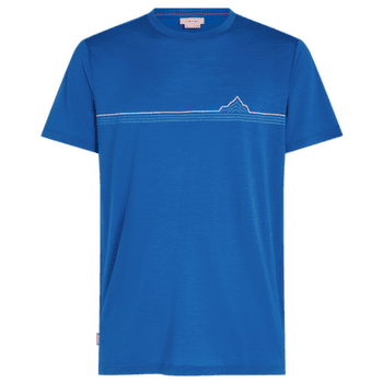 T-shirt a manches courtes Icebreaker Merino 150 Tech Lite SS Tee Range Stripes Men LAZURITE