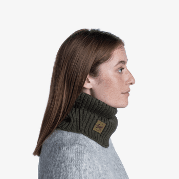 Cache-cou Buff Knitted Neckwarmer Norval Graphite NORVAL ORCHID