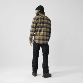 Chemises a manches longues Fjällräven Singi Heavy Flannel Shirt Men Dark Navy-Buckwheat Brown