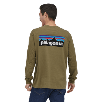 T-shirt a manches longues Patagonia Long-Sleeved P-6 Logo Responsibili-Tee Men Black