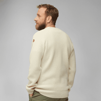 Pull Fjällräven Övik Rib Sweater Men Chalk White