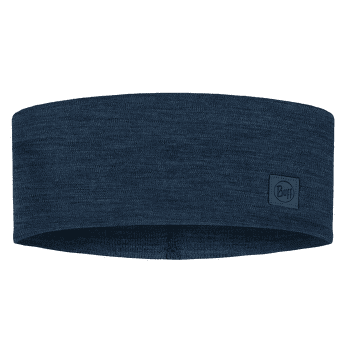Bandeau Buff MERINO WIDE HEADBAND SOLID SOLID NIGHT BLUE