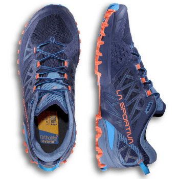 Chaussures La Sportiva Bushido III Deep Sea/Cherry Tomato