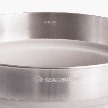 Casserole Sea to Summit Detour Stainless Steel Collapsible Pot - 5L Moonstruck Grey