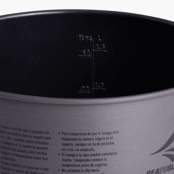 Casserole Sea to Summit Frontier UL Pot - 3L Aluminium Hard Anodised Grey