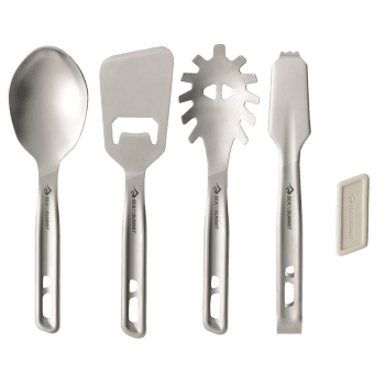 Couverts Sea to Summit Detour Stainless Steel Utensil Set - [4 Piece] Stainless Steel Grey