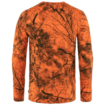 T-shirt a manches longues Fjällräven Värmland Wool LS Men Orange Multi Camo