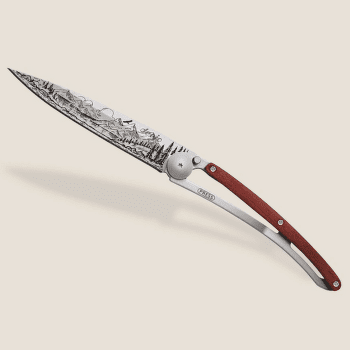 Couteau Deejo Mountain 37g, Coral Wood
