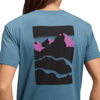T-shirt a manches courtes Black Diamond Mountainscape SS Tee Women Creek Blue