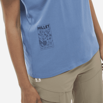 T-shirt a manches courtes Millet CHAMONIX FLOWER T-SHIRT SS WOMEN CORONET BLUE