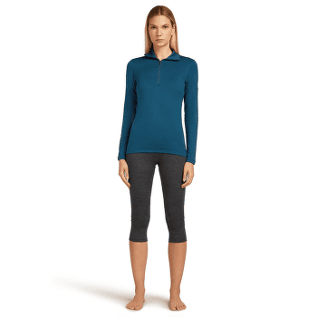 T-shirt a manches longues Icebreaker Merino 260 Tech LS Half Zip Women Black