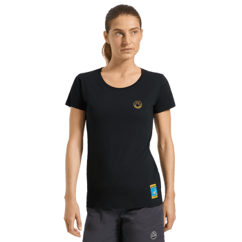 T-shirt a manches courtes La Sportiva CLIMBING ON THE MOON T-Shirt Women Viola/Giallo