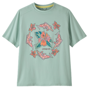 T-shirt a manches courtes Patagonia Capilene® Silkweight T-Shirt Kid Riverbloom: Thin Ice
