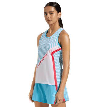Débardeur La Sportiva FLOW TANK Women Hibiscus/Malibu Blue