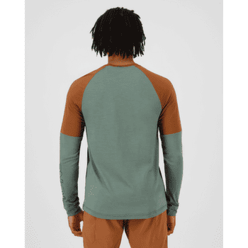 Sweat-shirt Mons Royale Tarn Merino Bike Wind Jersey Cypress/Caramel/Black