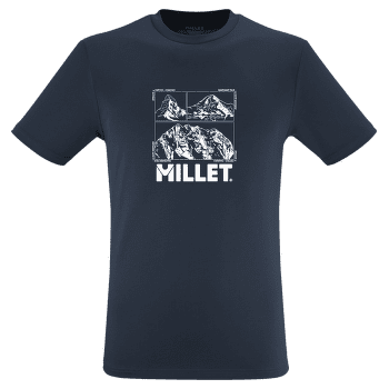 T-shirt a manches courtes Millet CHAMONIX LOGO TS SS Men SAPHIR NEW