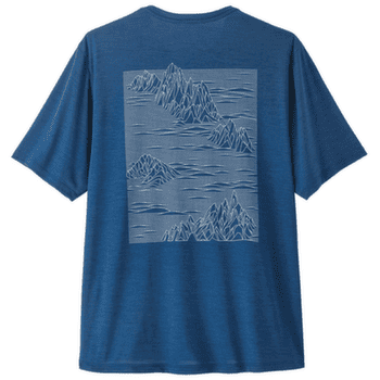 T-shirt a manches courtes Patagonia Cap Cool Daily Shirt - Spoke Stencil Men Clement Blue - Light Clement Blue X-Dye