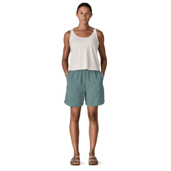 Shorts Patagonia Garden Island Long Shorts - 6 in. Women Whole Weave: Blue Sage